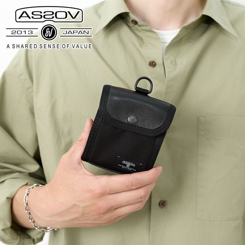 AS2OV アッソブ EXCLUSIVE BALLISTIC NYLON バリスティックナイロン コンパクトウォレット 061328