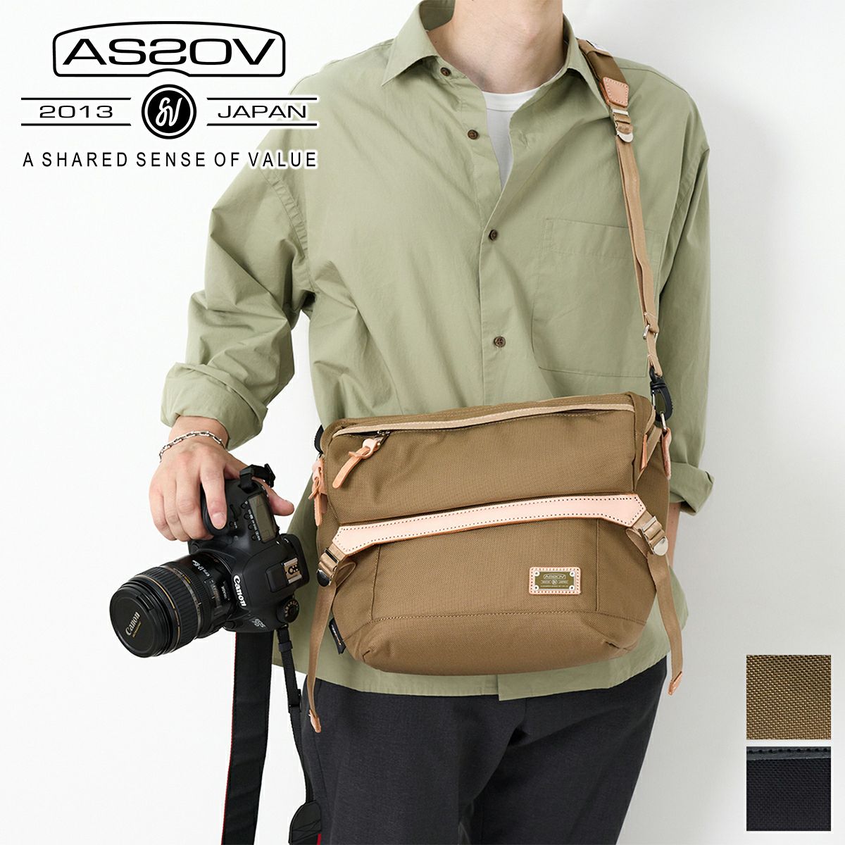 AS2OV アッソブ EXCLUSIVE BALLISTIC NYLON バリスティックナイロン メッセンジャーバッグ 061327
