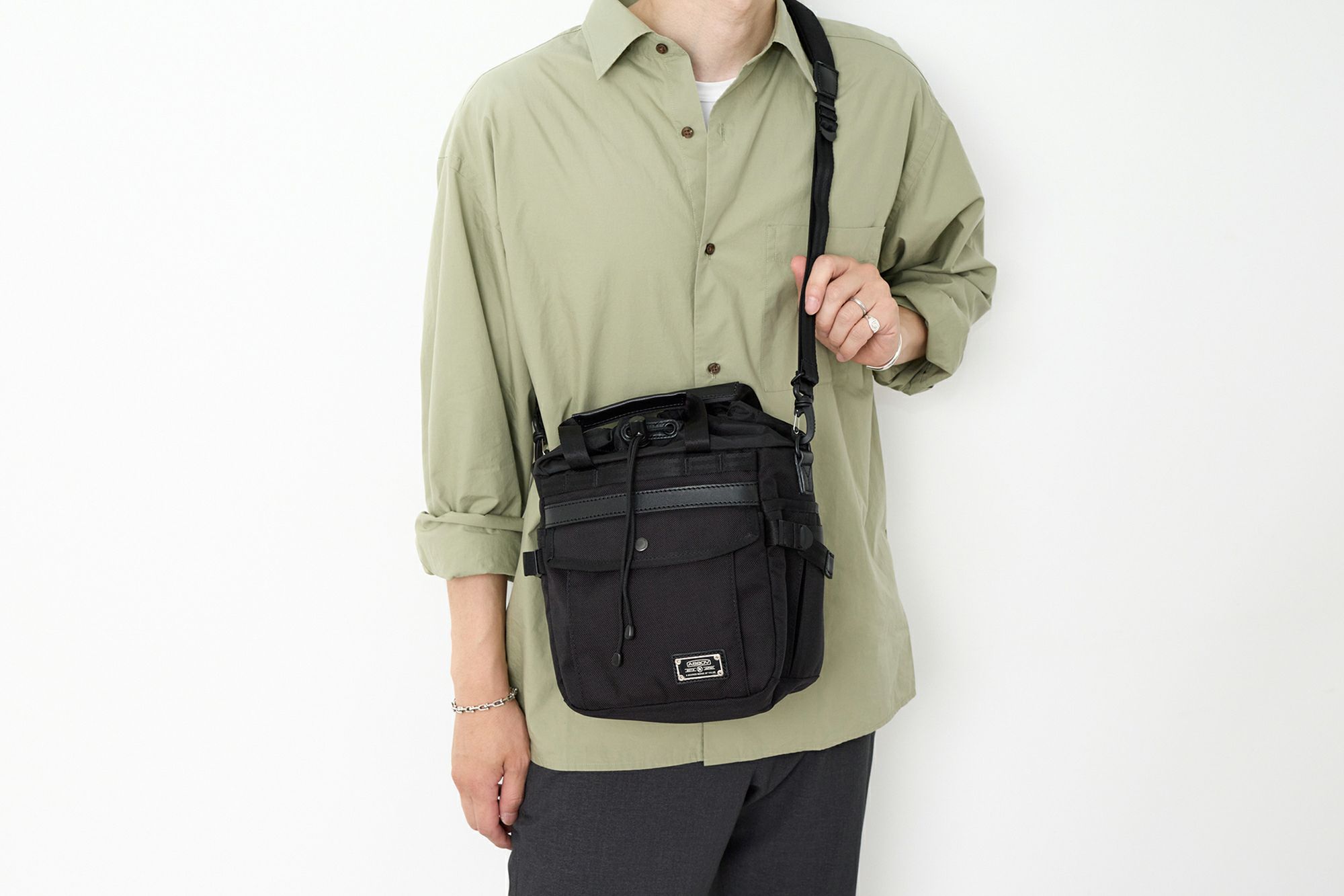 AS2OV アッソブ EXCLUSIVE BALLISTIC NYLON バリスティックナイロン ドローストリングバッグ 061326