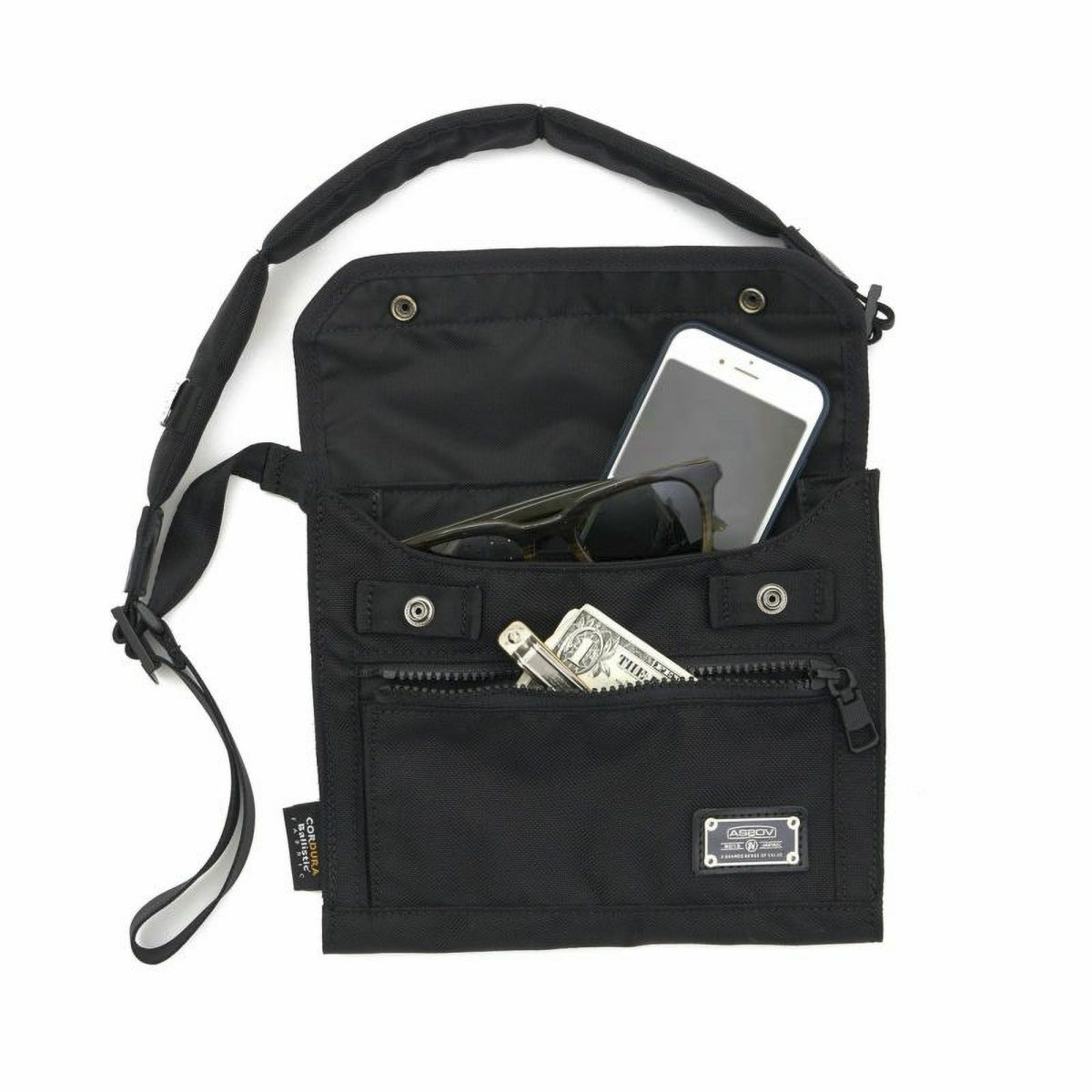 AS2OV アッソブ EXCLUSIVE BALLISTIC NYLON バリスティックナイロン ウォレットショルダー 061324