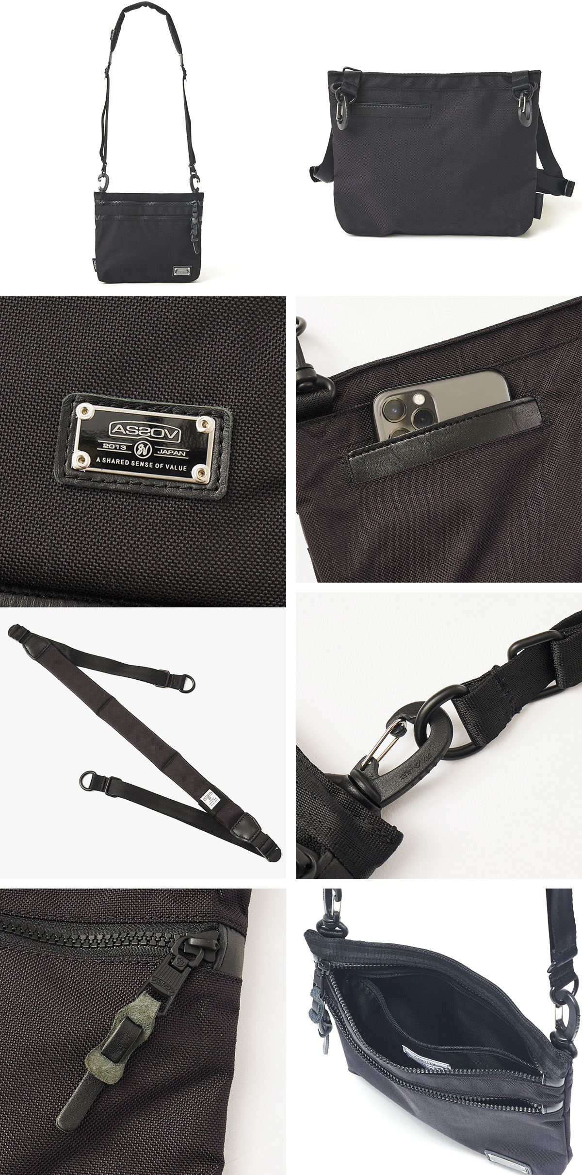 AS2OV アッソブ EXCLUSIVE BALLISTIC NYLON バリスティックナイロン ミニショルダー03 061316