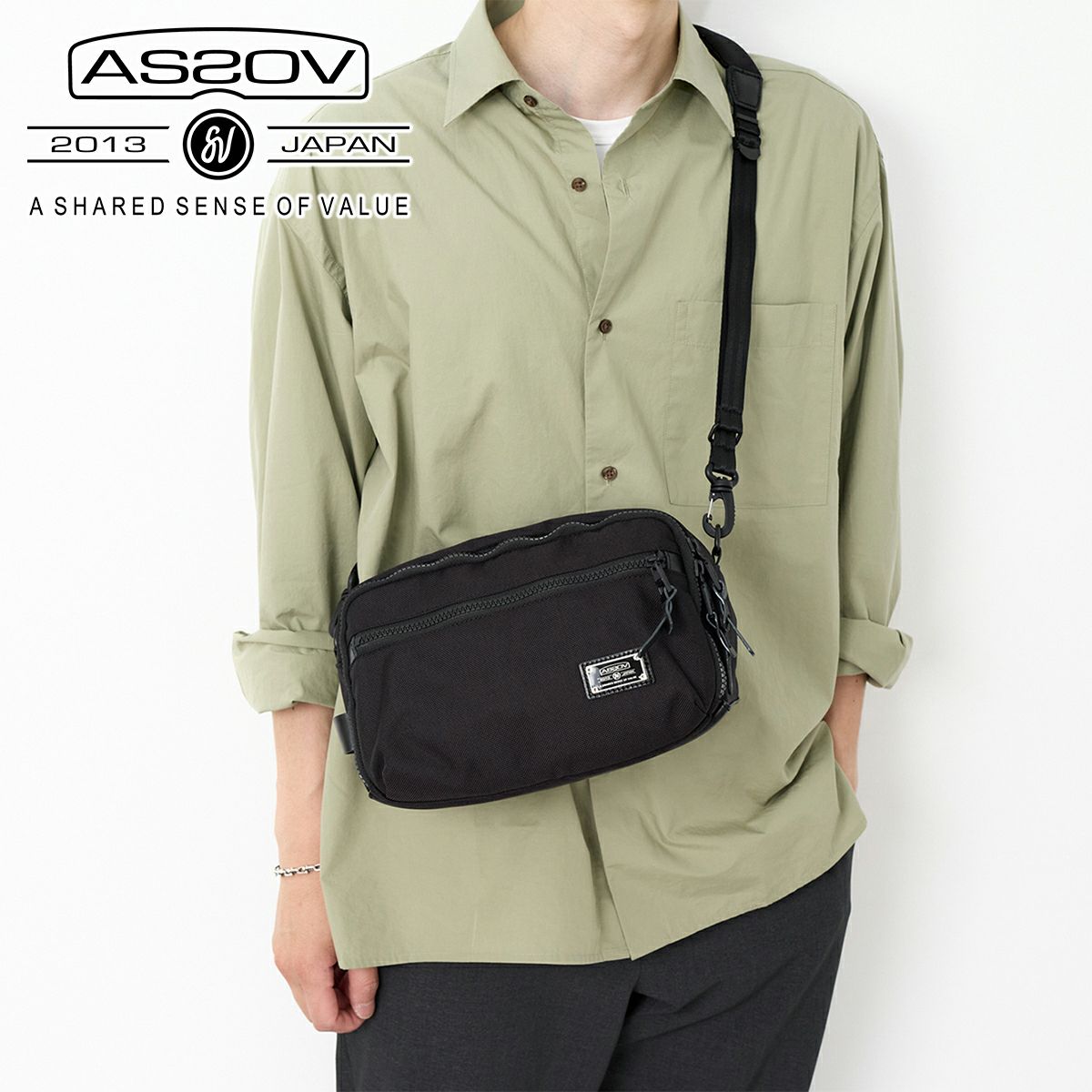 AS2OV アッソブ EXCLUSIVE BALLISTIC NYLON バリスティックナイロン ミニショルダー 061314