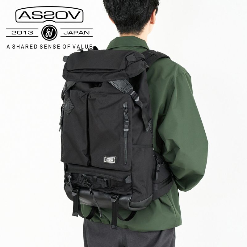 AS2OV アッソブ EXCLUSIVE BALLISTIC NYLON バリスティックナイロン 2ポケット バックパック 061307