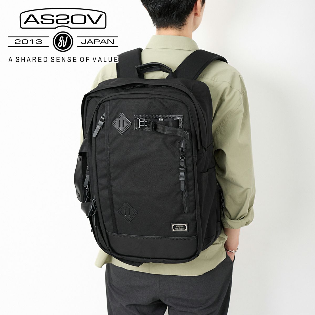 AS2OV アッソブ EXCLUSIVE BALLISTIC NYLON バリスティックナイロン 3WAY バックパック 061300
