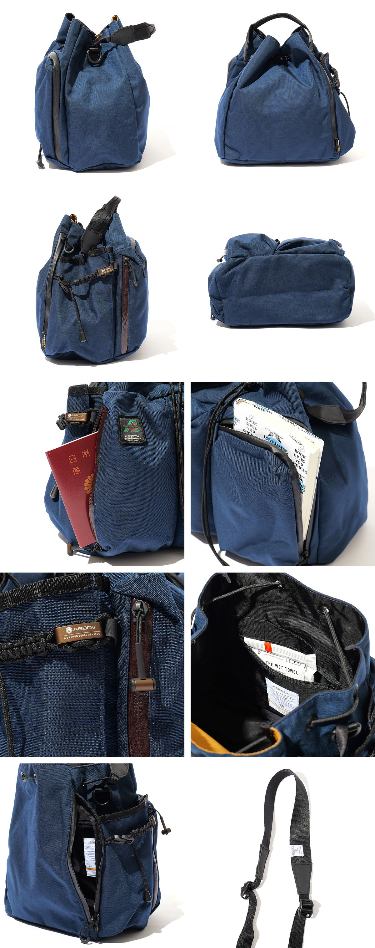 AS2OV アッソブ 330×1000D CORDURA STANDARD SERIES 330×1000D コーデュラ スタンダードシリーズ ドローストリングショルダー 152324