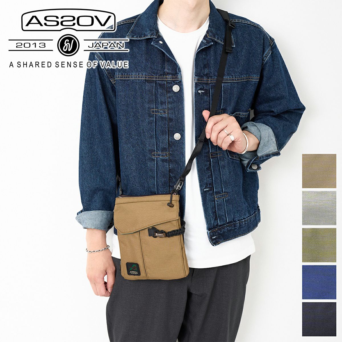 AS2OV アッソブ 330×1000D CORDURA STANDARD SERIES 330×1000D コーデュラ スタンダードシリーズ サコッシュ 152319