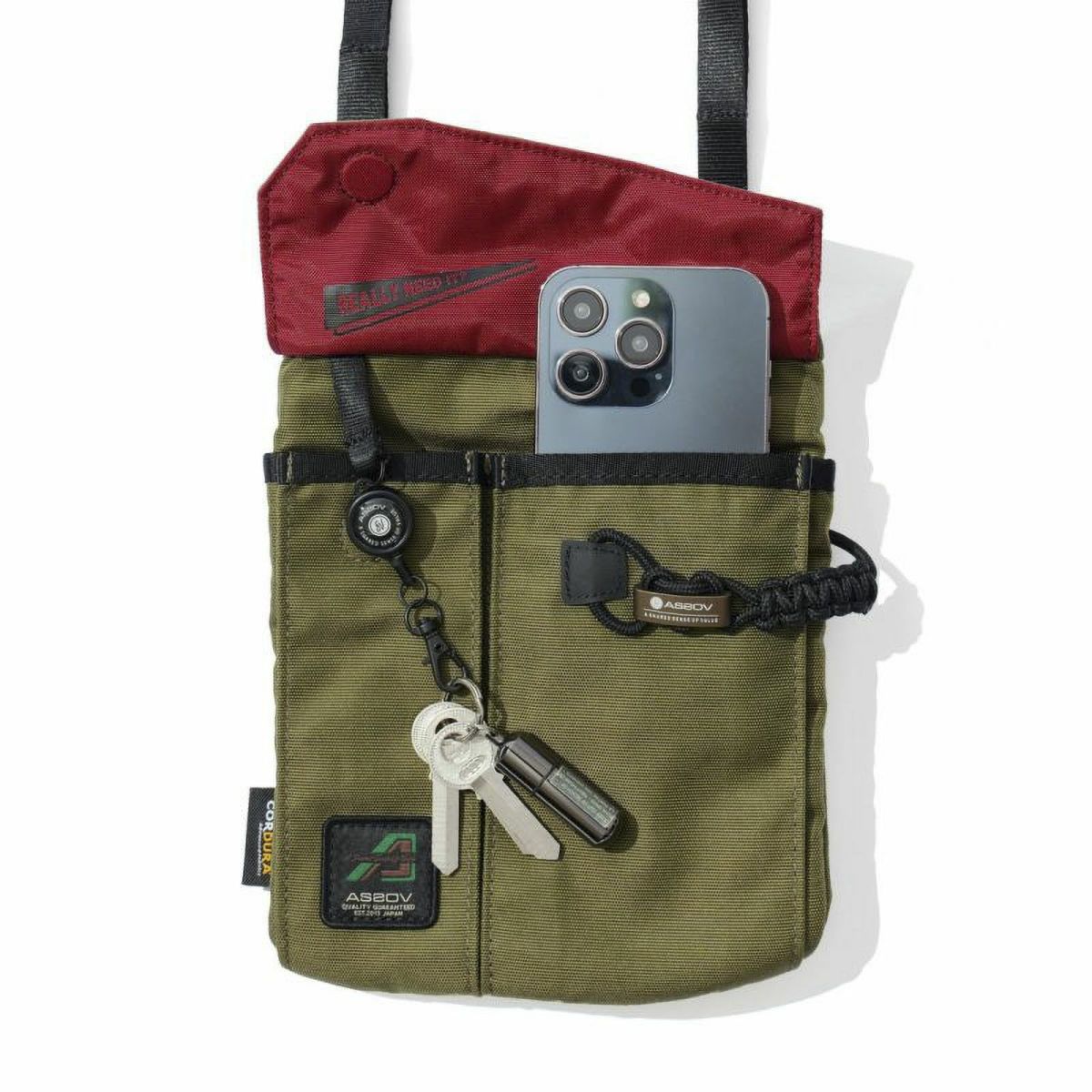 AS2OV アッソブ 330×1000D CORDURA STANDARD SERIES 330×1000D コーデュラ スタンダードシリーズ サコッシュ 152319