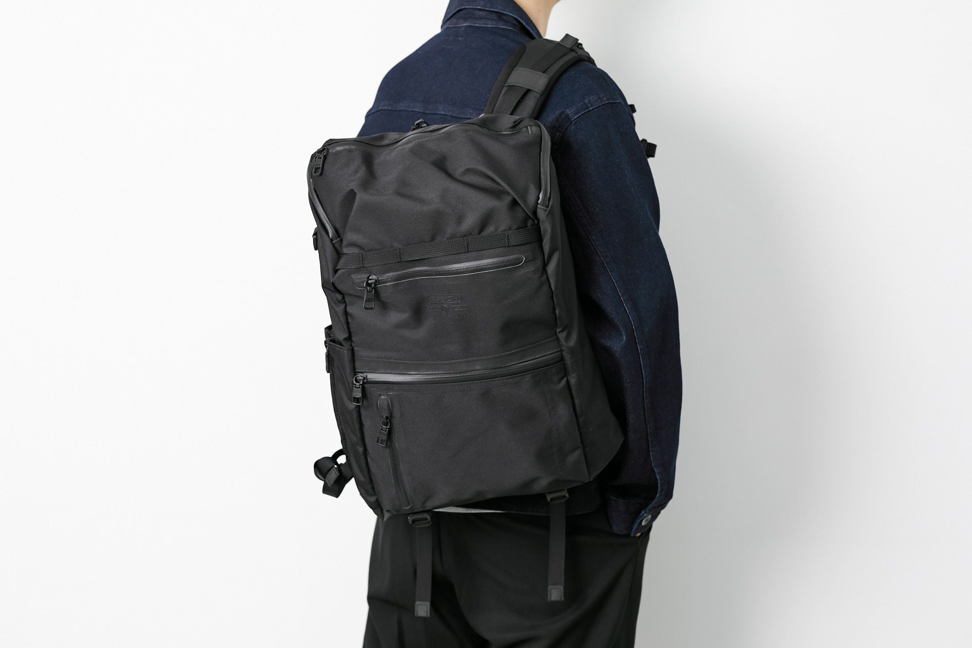 AS2OV アッソブ 3LAYER CORDURA 305D ウォータープルーフコーデュラ 305D ラウンドジップ バックパック 141612