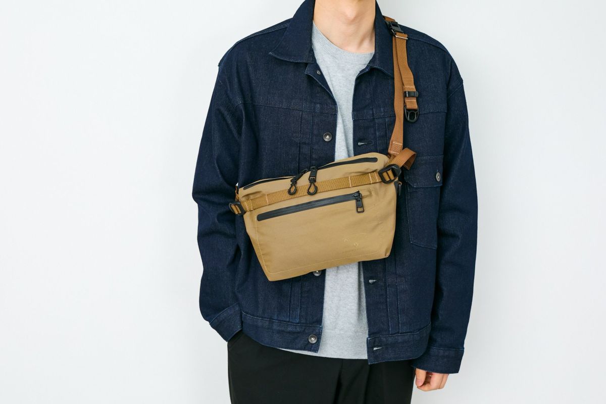 AS2OV アッソブ 3LAYER CORDURA 305D ウォータープルーフコーデュラ 305D ファニーパック 141607