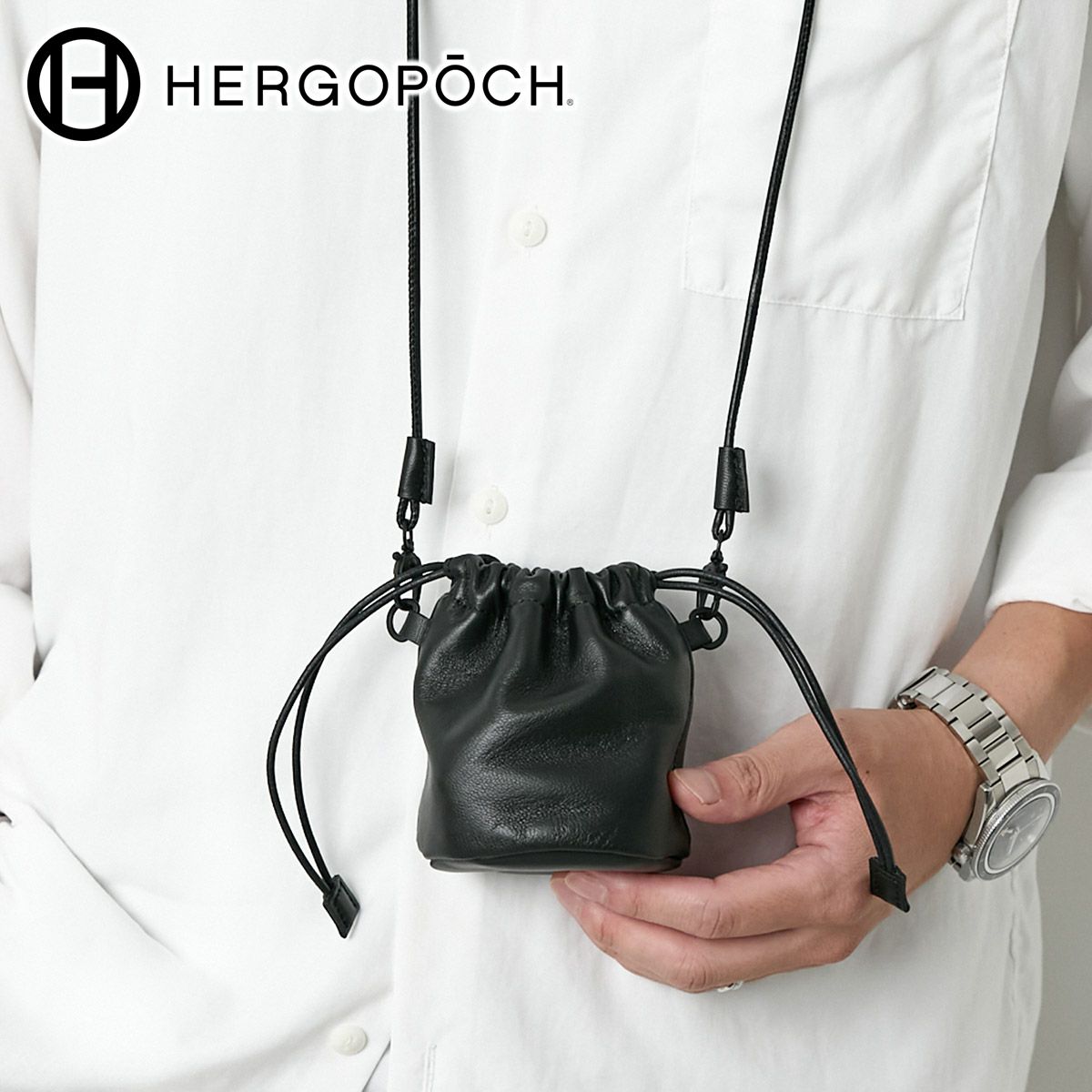 HERGOPOCH エルゴポック 20thアニバーサリーシリーズ HERGOPOCH×江口洋品店 江口時計店 ミニポーチ ECW-MDP