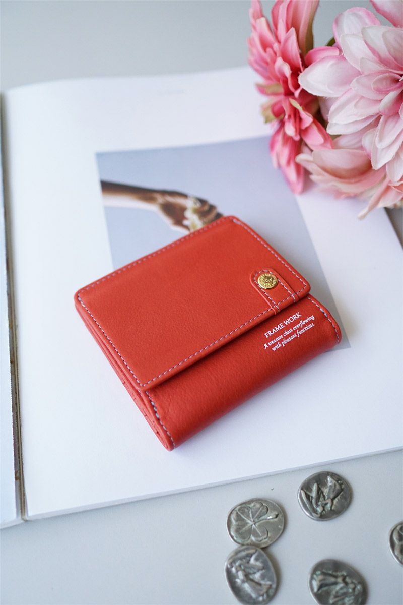 FRAME WORK フレームワーク シアー 小銭入れ付き二つ折り財布 0045081