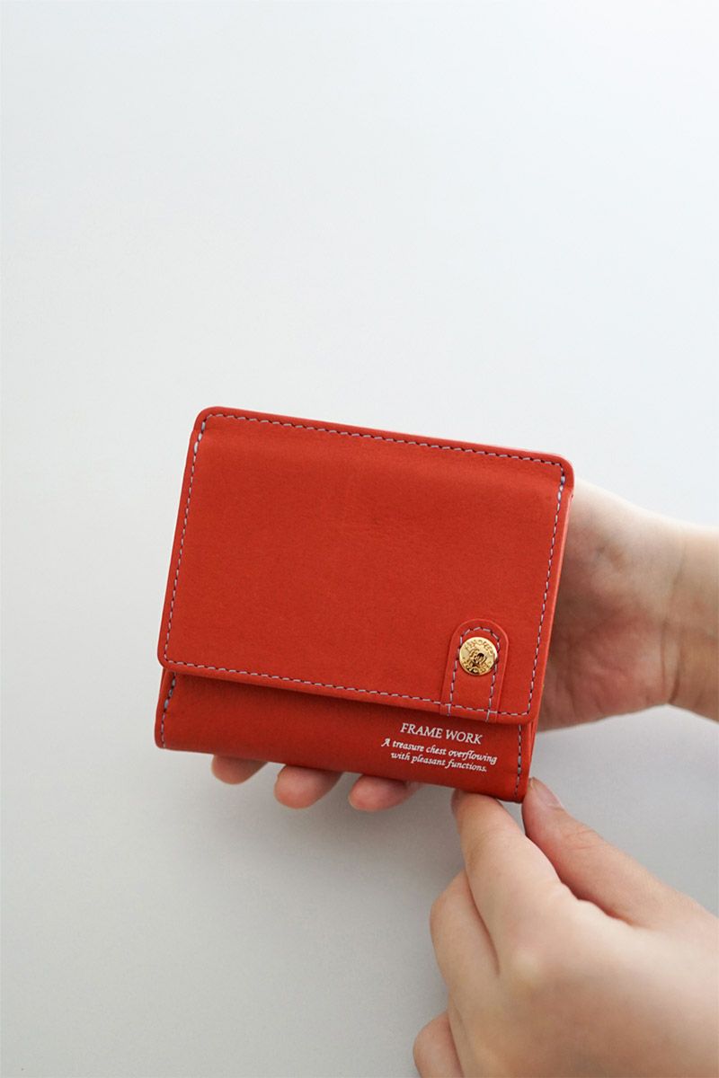 FRAME WORK フレームワーク シアー 小銭入れ付き二つ折り財布 0045081