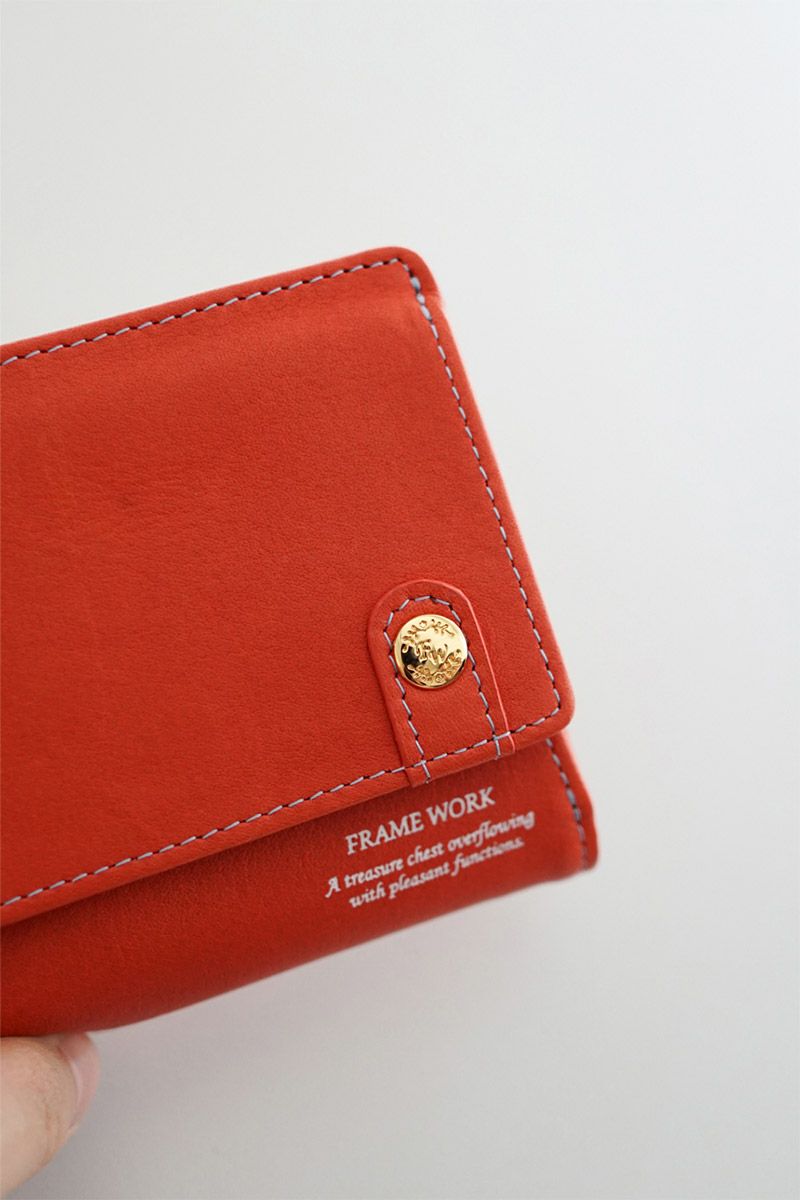 FRAME WORK フレームワーク シアー 小銭入れ付き二つ折り財布 0045081
