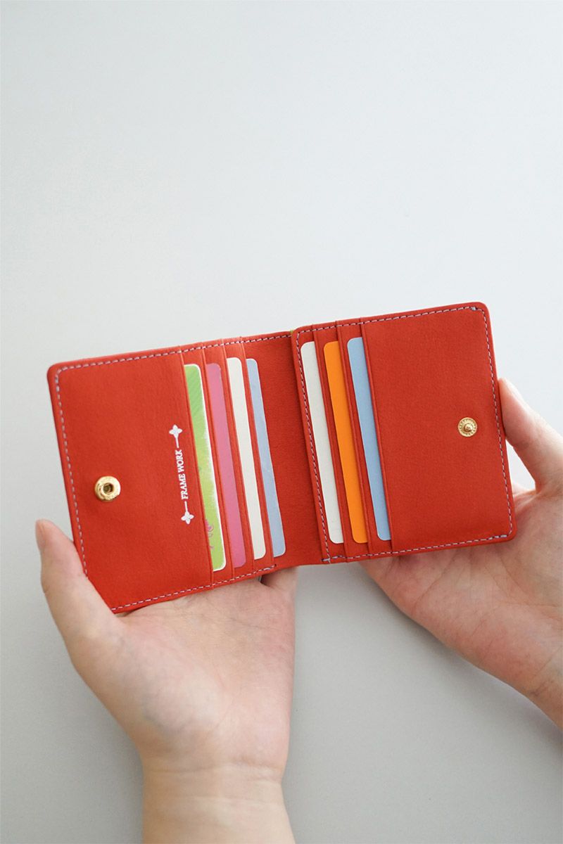 FRAME WORK フレームワーク シアー 小銭入れ付き二つ折り財布 0045081