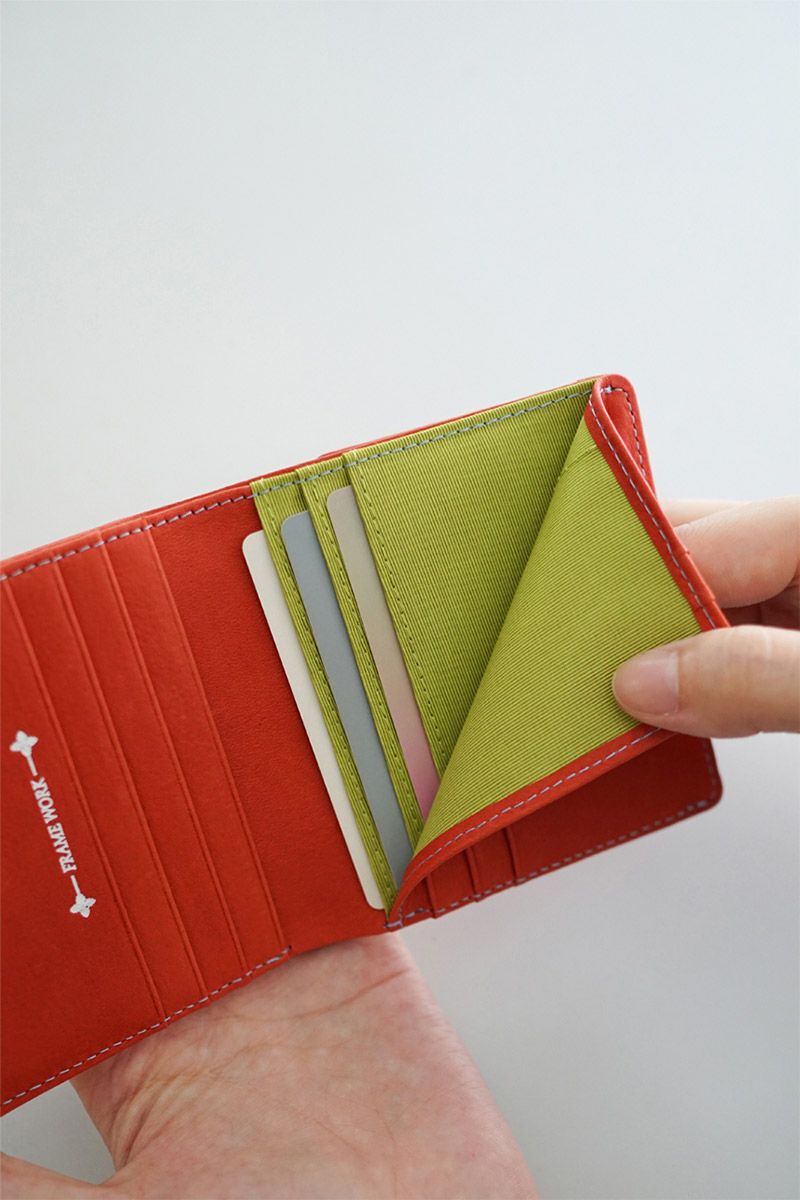 FRAME WORK フレームワーク シアー 小銭入れ付き二つ折り財布 0045081