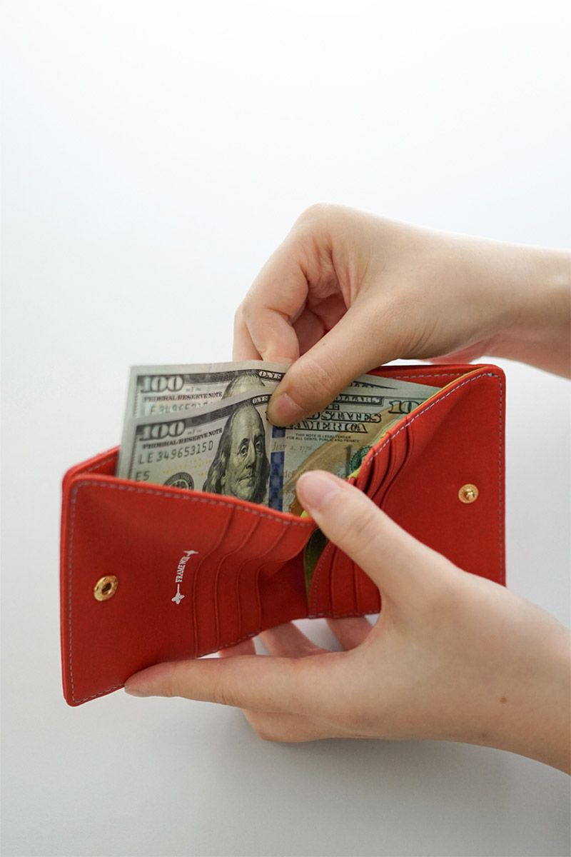 FRAME WORK フレームワーク シアー 小銭入れ付き二つ折り財布 0045081