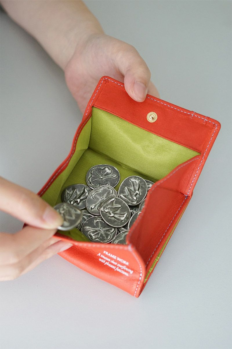 FRAME WORK フレームワーク シアー 小銭入れ付き二つ折り財布 0045081