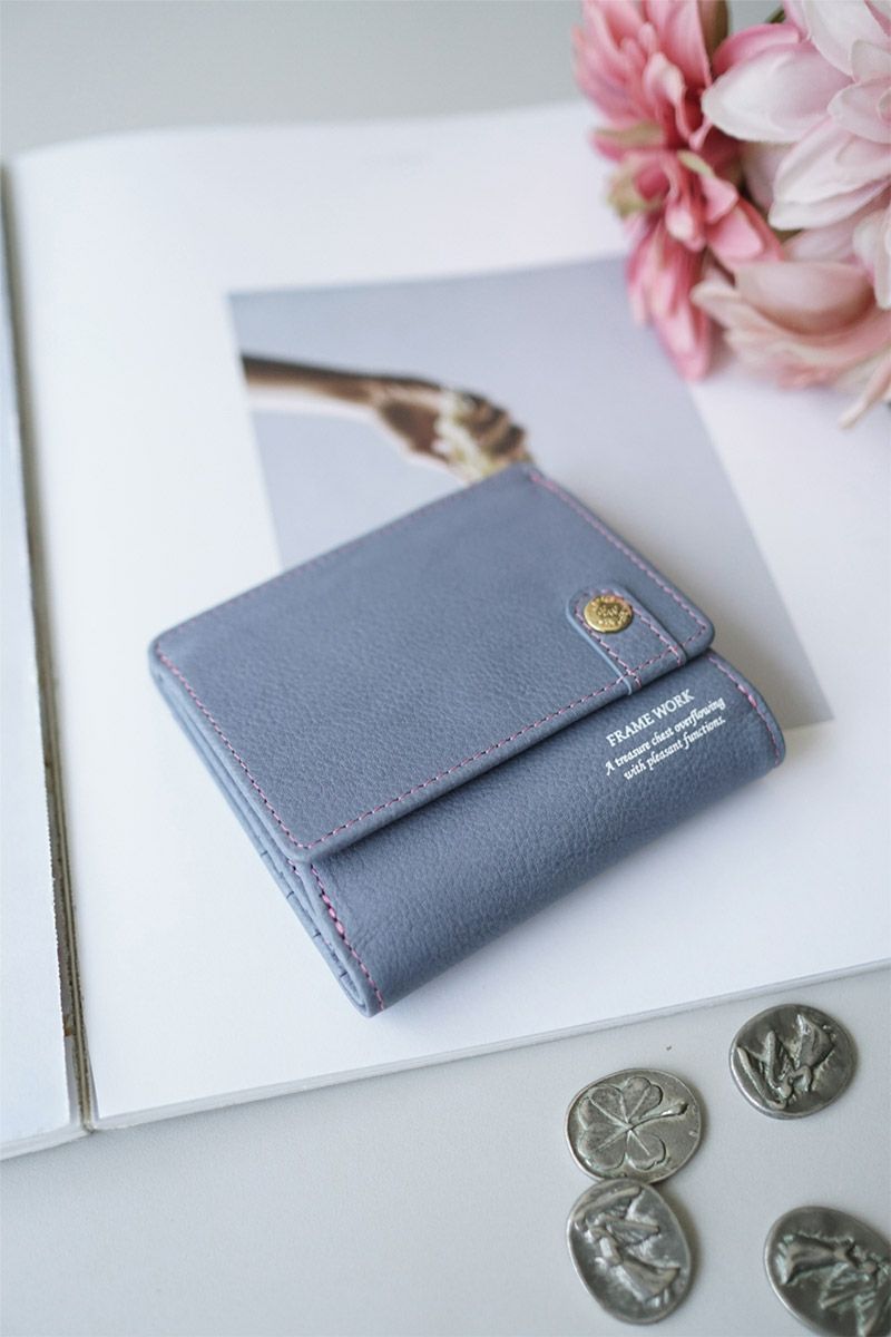 FRAME WORK フレームワーク シアー 小銭入れ付き二つ折り財布 0045081