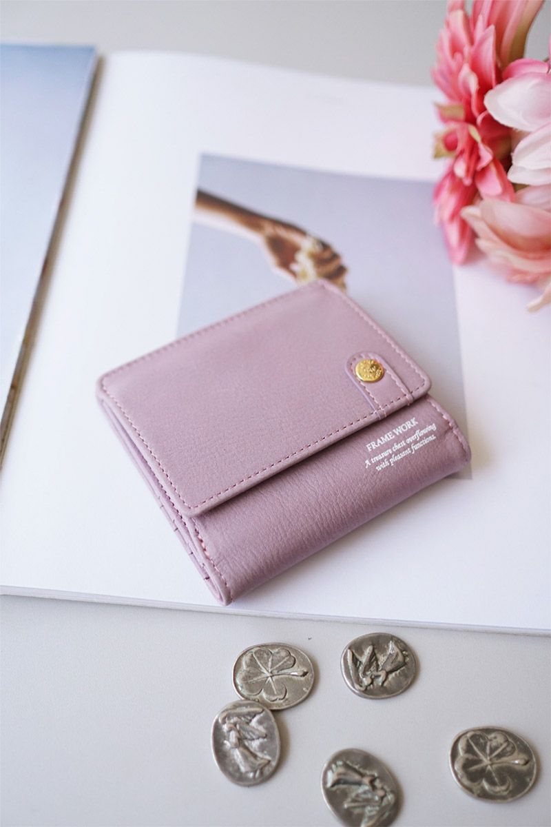 FRAME WORK フレームワーク シアー 小銭入れ付き二つ折り財布 0045081