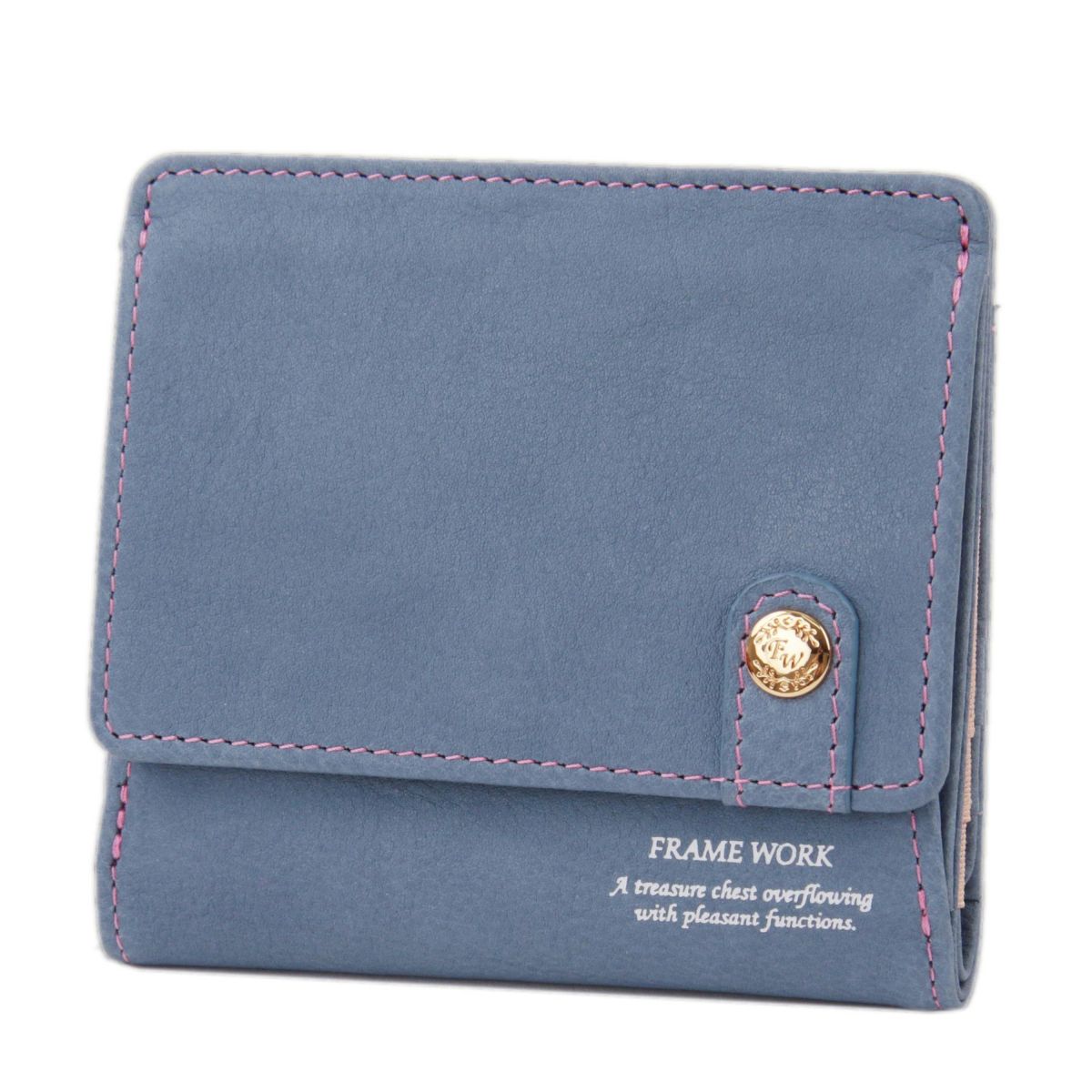 FRAME WORK フレームワーク シアー 小銭入れ付き二つ折り財布 0045081