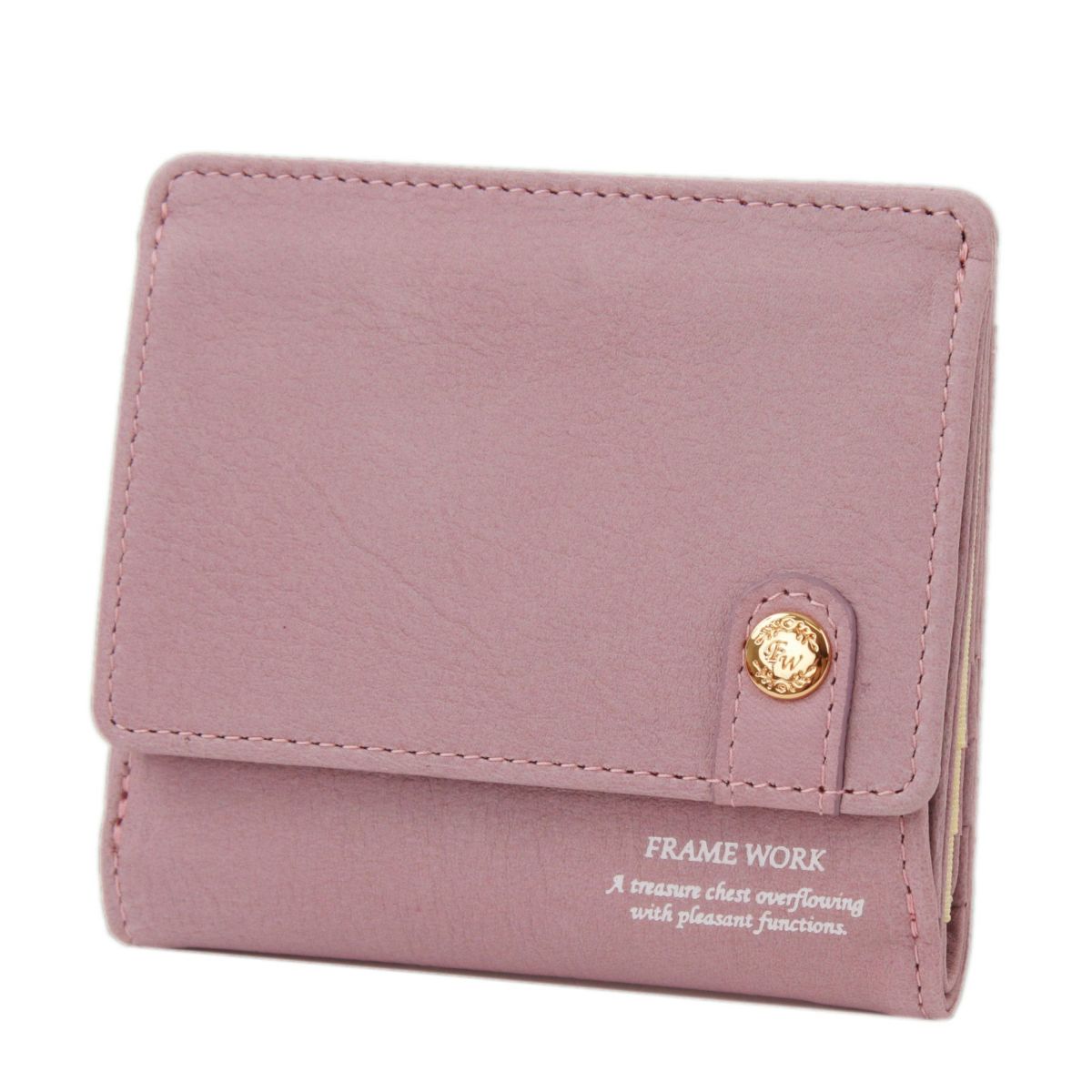 FRAME WORK フレームワーク シアー 小銭入れ付き二つ折り財布 0045081