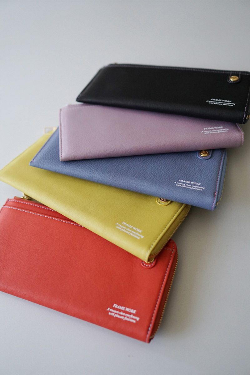 FRAME WORK フレームワーク シアー 小銭入れ付き長財布（L字ファスナー式） 0045082