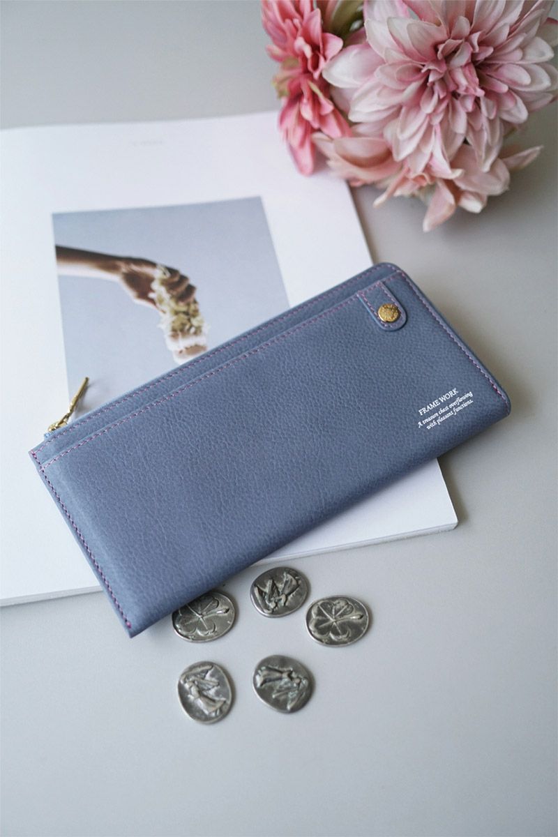 FRAME WORK フレームワーク シアー 小銭入れ付き長財布（L字ファスナー式） 0045082
