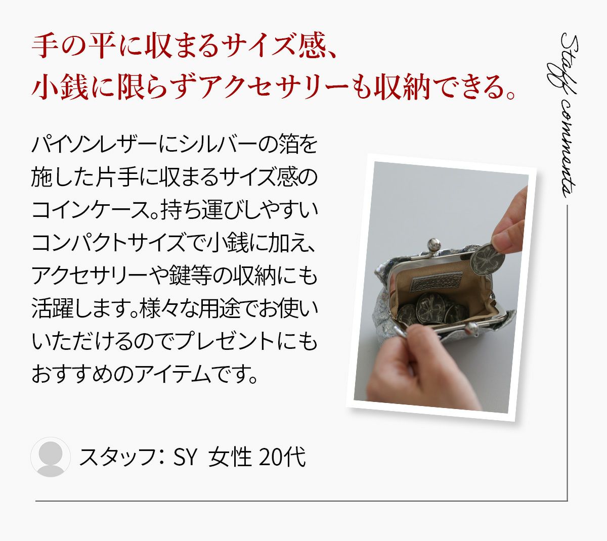 VIA DOAN ヴィア ドアン Argent アルジョン コインケース 296