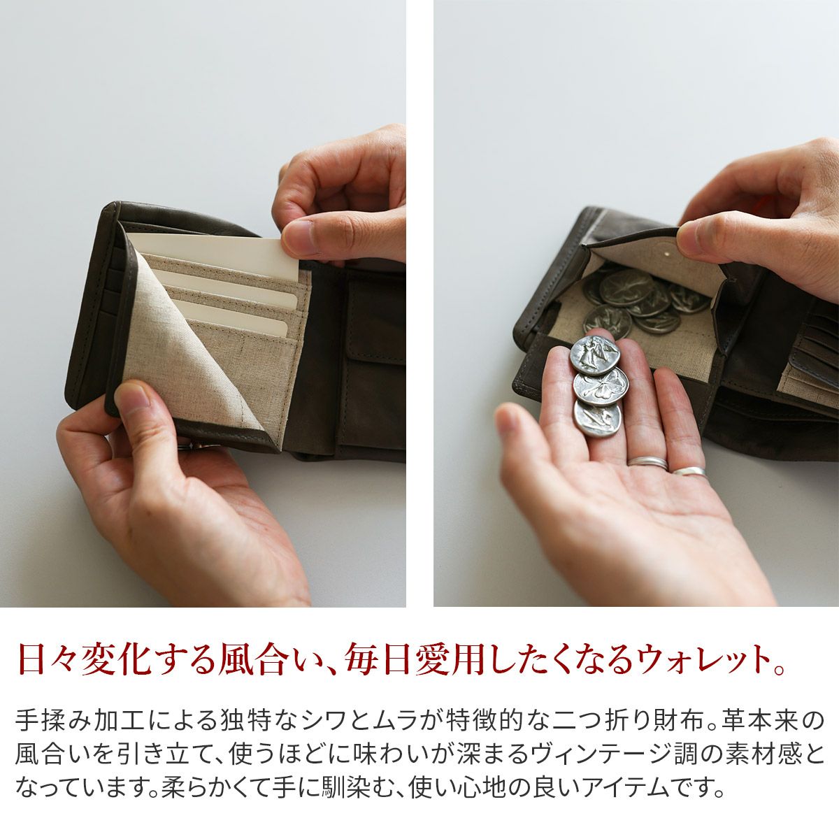 Dakota BLACK LABEL ダコタ ブラックレーベル ワンダラー 小銭入れ付き二つ折り財布 0620240