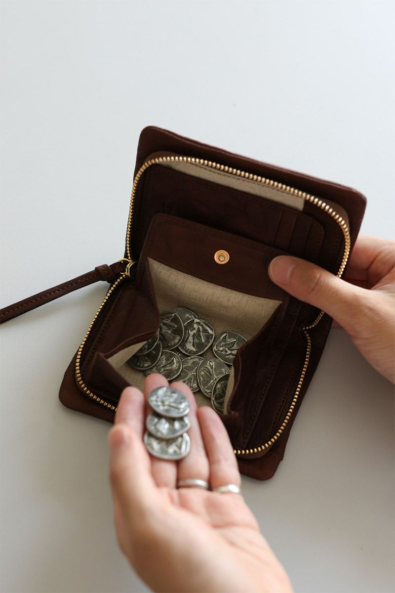 Dakota BLACK LABEL ダコタ ブラックレーベル ワンダラー 小銭入れ付き二つ折り財布（ラウンドファスナー式 ） 0620241