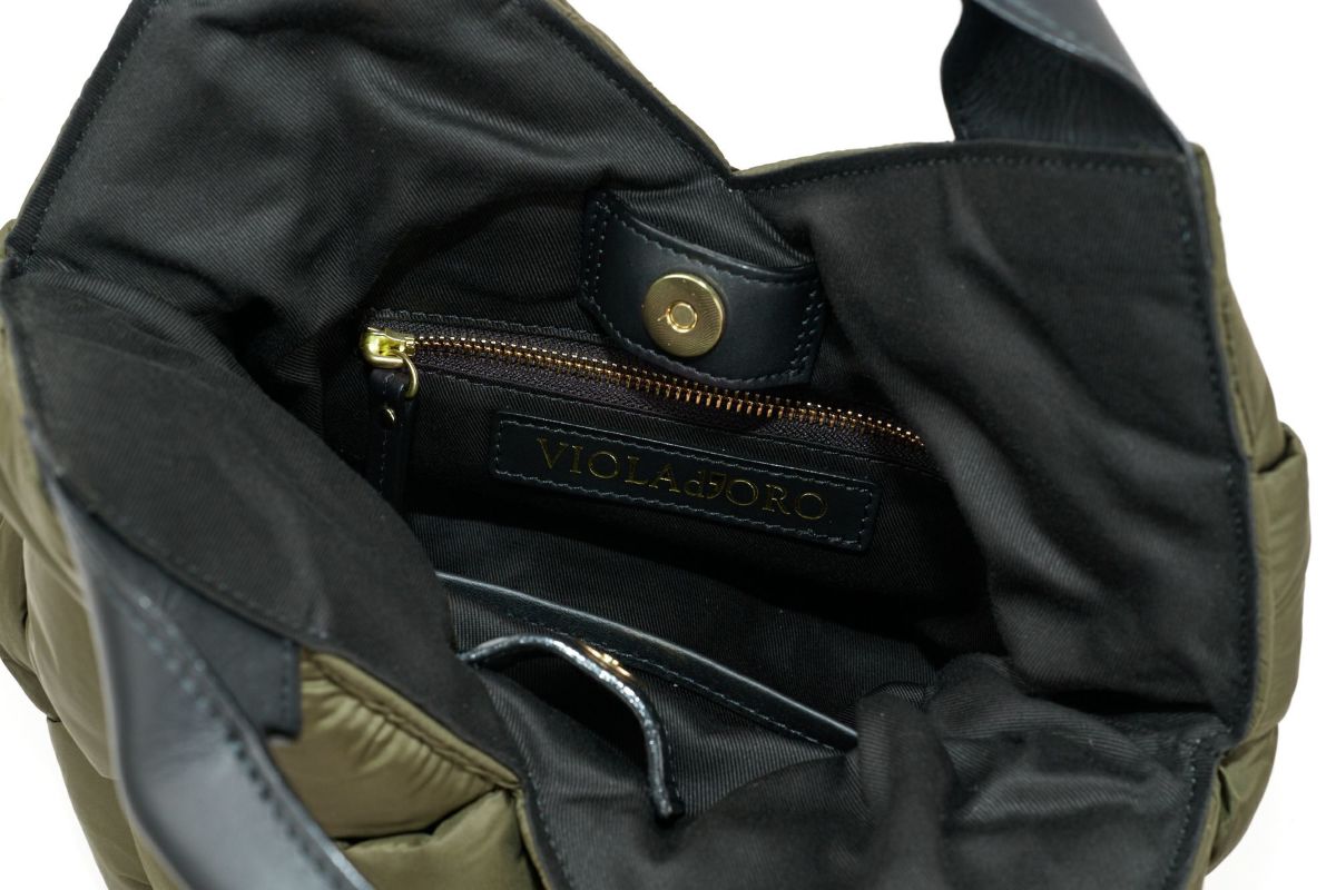 VIOLAd'ORO ヴィオラドーロ ELMO エルモ手さげバッグ V-8663