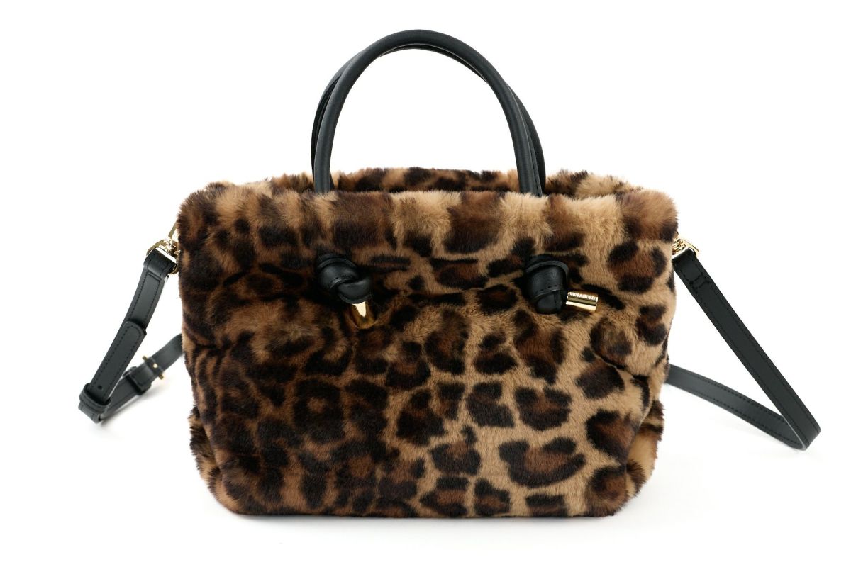 VIOLAd'ORO ヴィオラドーロ ELMO エルモ ノットハンドルトートバッグ エコファー レッキス V-8763