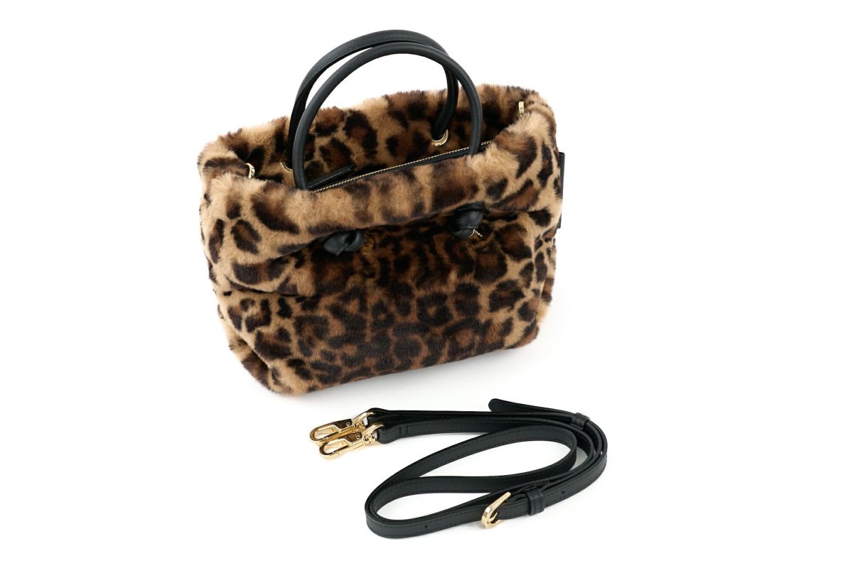 VIOLAd'ORO ヴィオラドーロ ELMO エルモ ノットハンドルトートバッグ エコファー レッキス V-8763