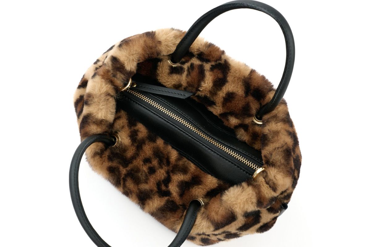 VIOLAd'ORO ヴィオラドーロ ELMO エルモ ノットハンドルトートバッグ エコファー レッキス V-8763