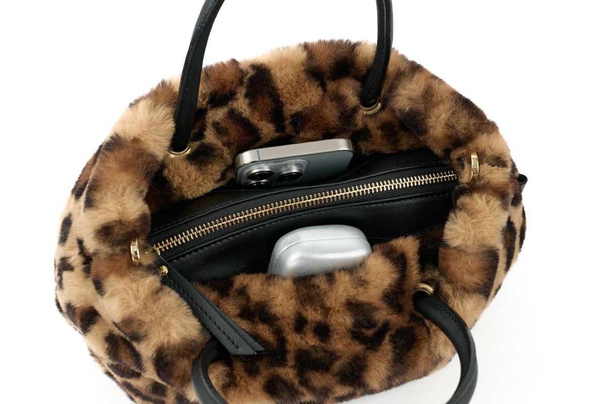 VIOLAd'ORO ヴィオラドーロ ELMO エルモ ノットハンドルトートバッグ エコファー レッキス V-8763