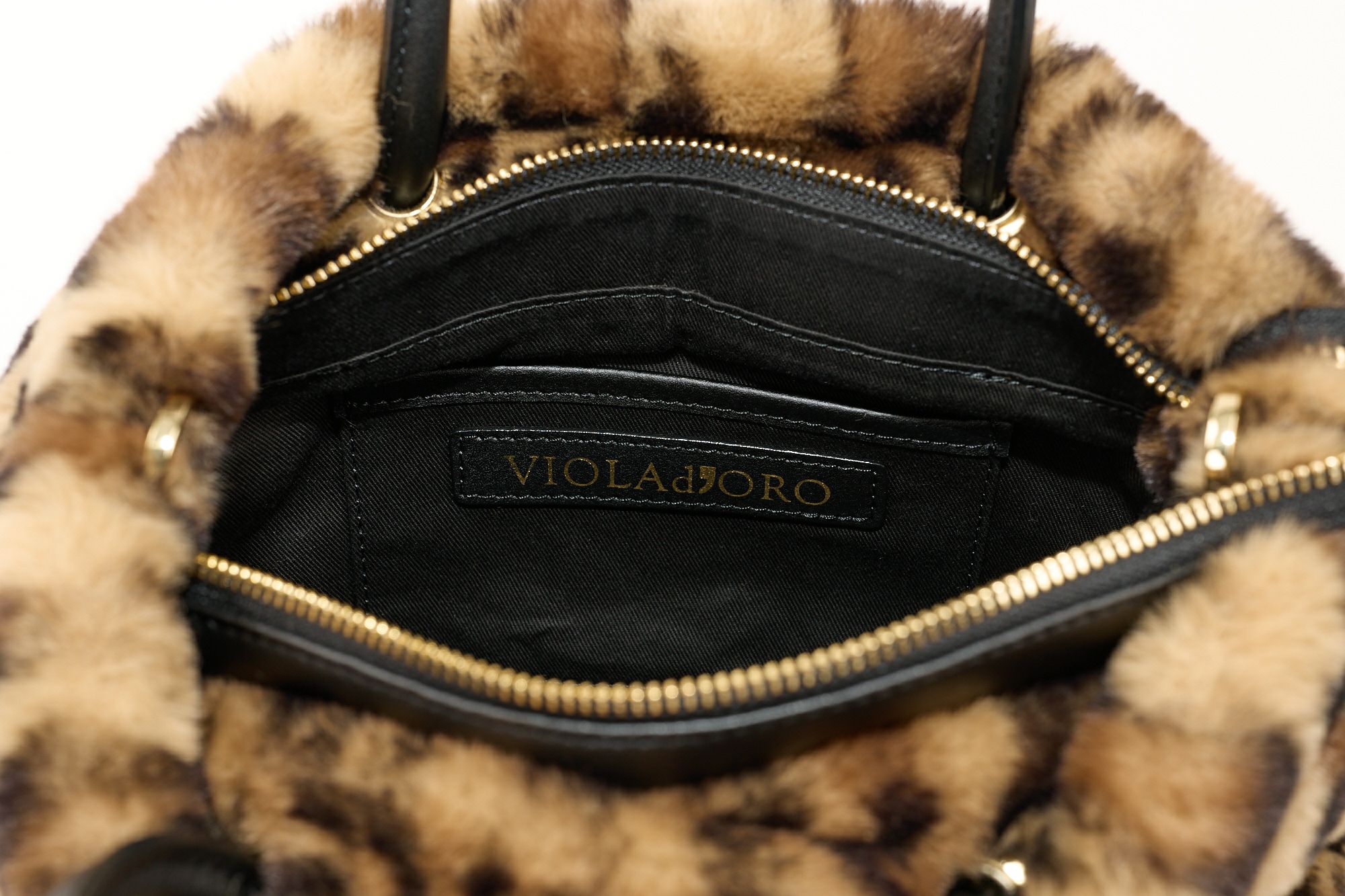 VIOLAd'ORO ヴィオラドーロ ELMO エルモ ノットハンドルトートバッグ エコファー レッキス V-8763