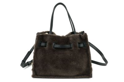 VIOLAd'ORO ヴィオラドーロ ELMO エルモ トートバッグ エコファー Wフェイスムートン V-8782