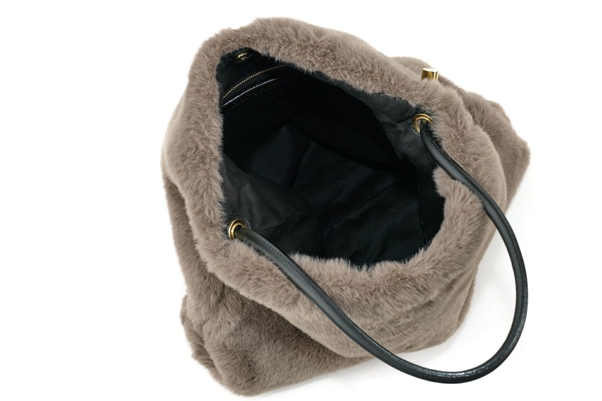 VIOLAd'ORO ヴィオラドーロ ELMO エルモ トートバッグ エコファー レッキス V-8922