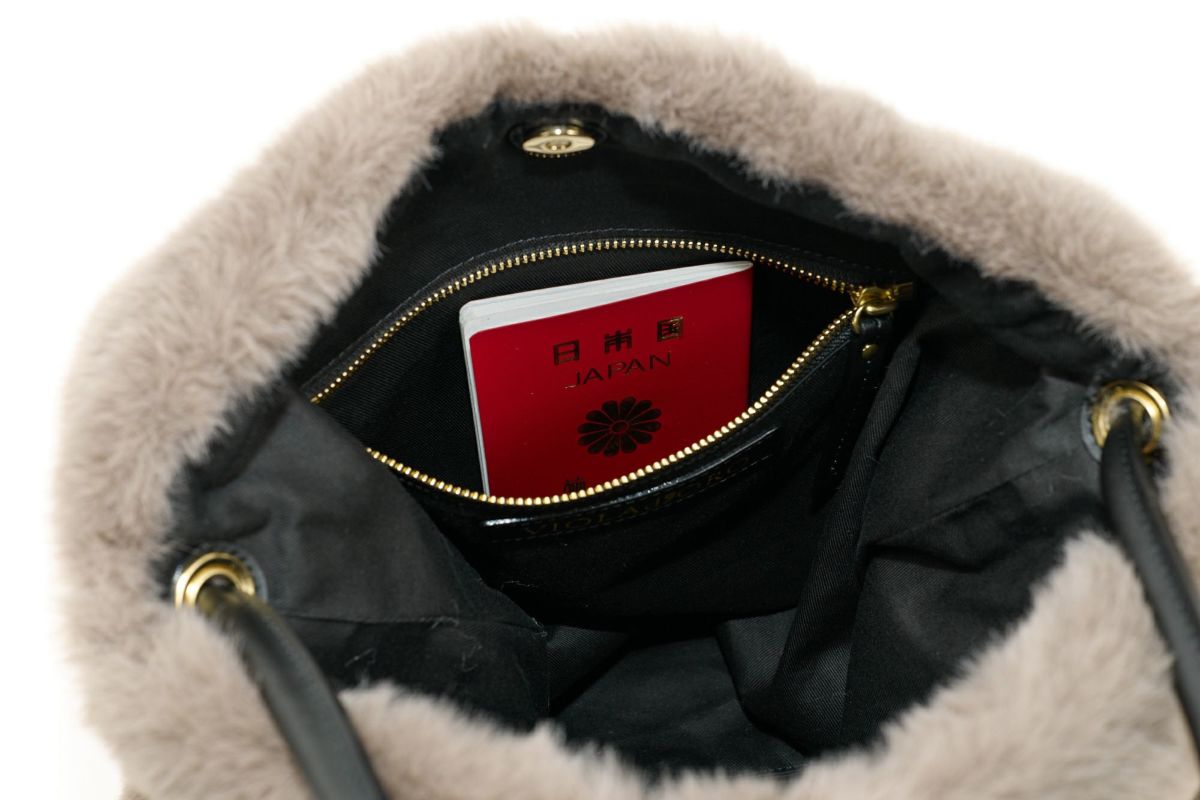 VIOLAd'ORO ヴィオラドーロ ELMO エルモ トートバッグ エコファー レッキス V-8922