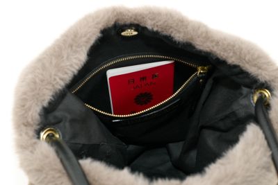 VIOLAd'ORO ヴィオラドーロ ELMO エルモ トートバッグ エコファー レッキス V-8922