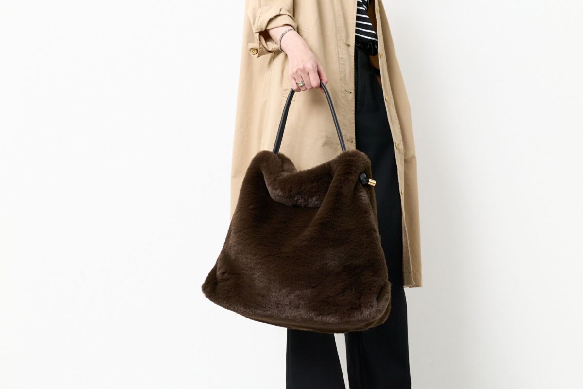 VIOLAd'ORO ヴィオラドーロ ELMO エルモ トートバッグ エコファー レッキス V-8922