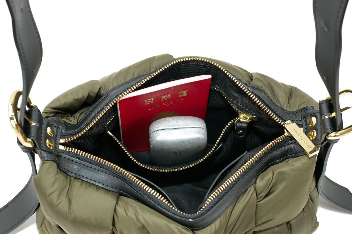 VIOLAd'ORO ヴィオラドーロ ELMO エルモ ワンショルダーバッグ ナイロンボンディングメッシュ V-8947