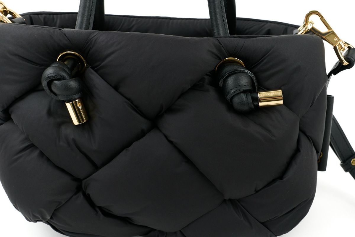 VIOLAd'ORO ヴィオラドーロ ELMO エルモ ノットハンドルトートバッグ ナイロンボンディングメッシュ V-8948