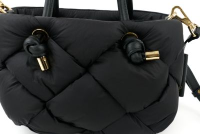 VIOLAd'ORO ヴィオラドーロ ELMO エルモ ノットハンドルトートバッグ ナイロンボンディングメッシュ V-8948
