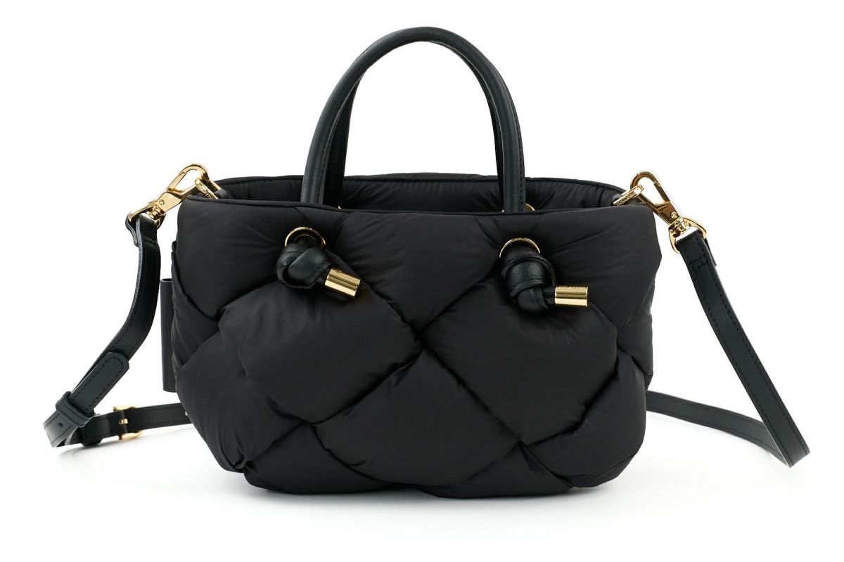 VIOLAd'ORO ヴィオラドーロ ELMO エルモ ノットハンドルトートバッグ ナイロンボンディングメッシュ V-8948