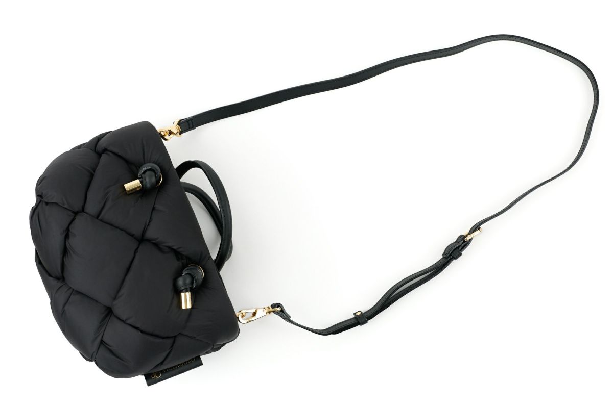 VIOLAd'ORO ヴィオラドーロ ELMO エルモ ノットハンドルトートバッグ ナイロンボンディングメッシュ V-8948