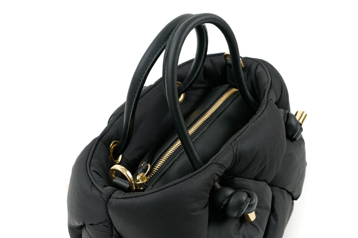 VIOLAd'ORO ヴィオラドーロ ELMO エルモ ノットハンドルトートバッグ ナイロンボンディングメッシュ V-8948