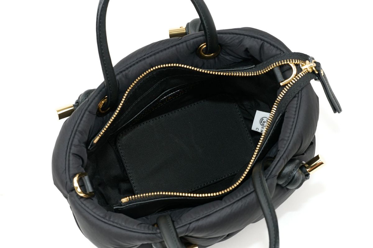 VIOLAd'ORO ヴィオラドーロ ELMO エルモ ノットハンドルトートバッグ ナイロンボンディングメッシュ V-8948