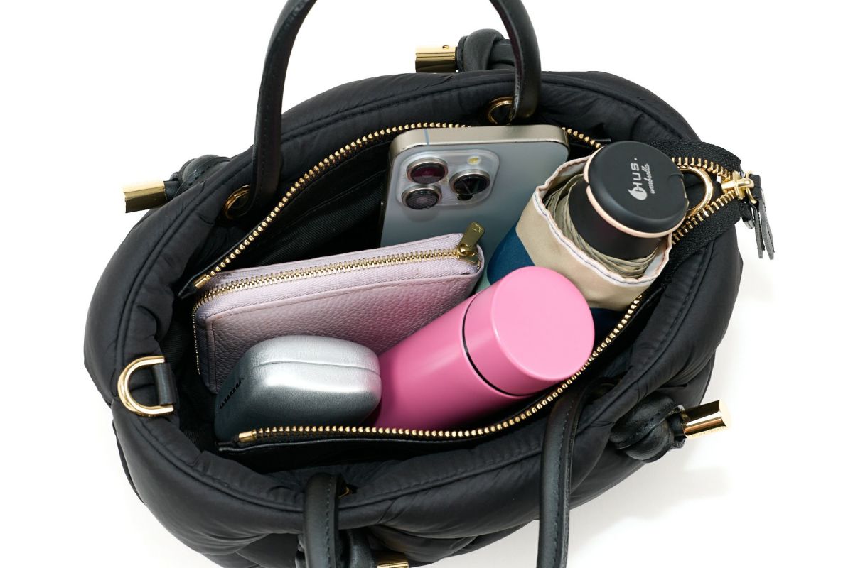 VIOLAd'ORO ヴィオラドーロ ELMO エルモ ノットハンドルトートバッグ ナイロンボンディングメッシュ V-8948