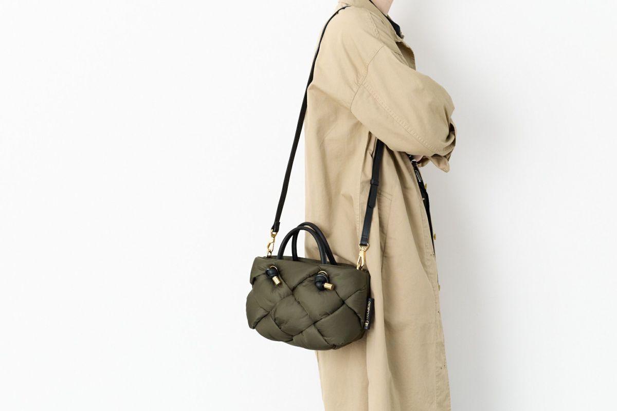 VIOLAd'ORO ヴィオラドーロ ELMO エルモ ノットハンドルトートバッグ ナイロンボンディングメッシュ V-8948